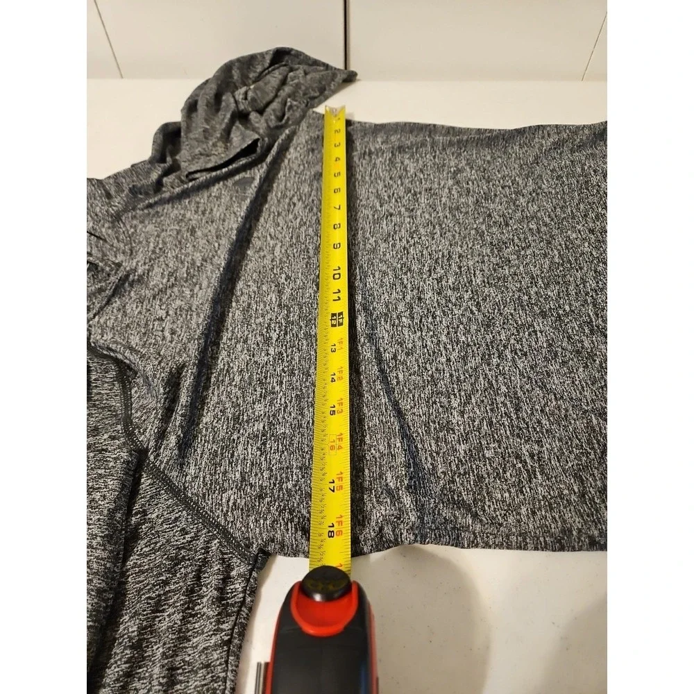The North Face Hooded Pullover Thin Long Sleeve Gray Mens Small Super Soft (1324